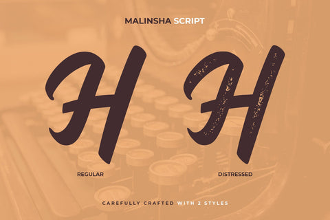 Malinsha Script Font Arterfak Project 
