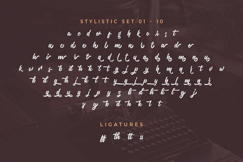 Malinsha Script Font Arterfak Project 