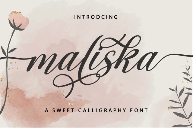 Maliska Script Font gatype 