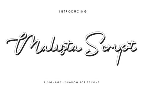 Malista Script Font gatype 