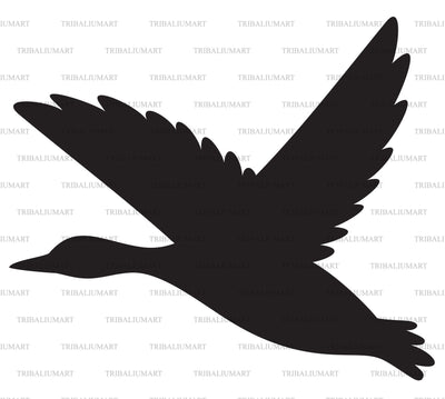 Mallard duck flying SVG TribaliumArtSF 