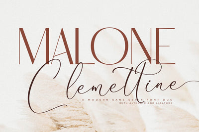 Malone Clemettine Font Duo Font Storytype Studio 