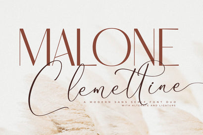 Malone Clemettine Font Duo Font Storytype Studio 