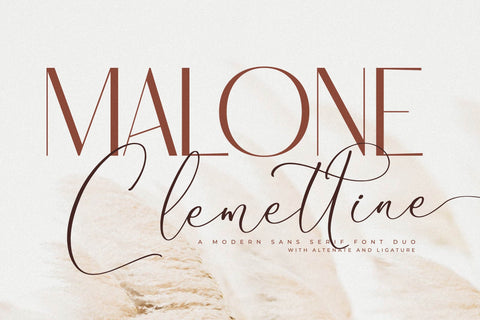 Malone Clemettine Font Duo Font Storytype Studio 