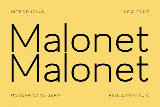 Malonet Typeface Font Storytype Studio 