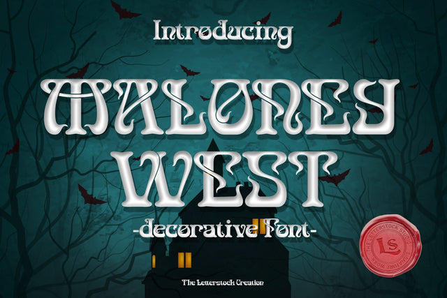 Maloney West Font letterstockstd 