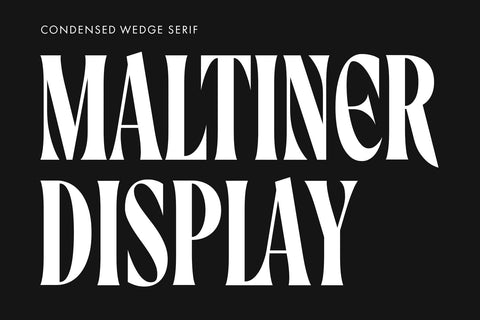 Maltiner Display Font Arterfak Project 
