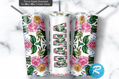 Mama 20 oz / 30 oz Tumbler PNG Sublimation Regulrcrative 