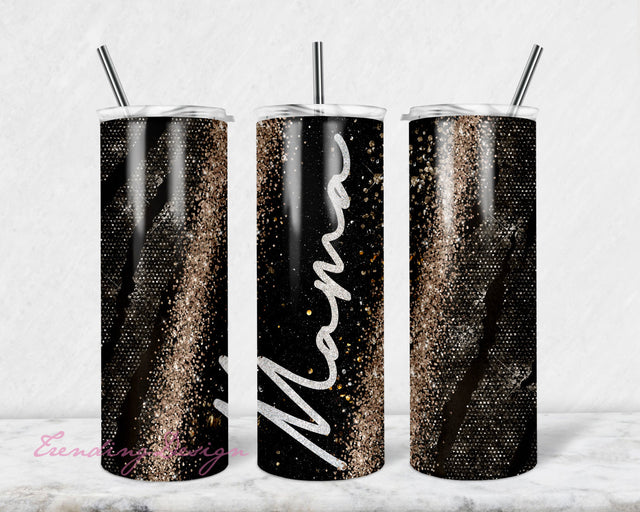 Mama 20oz Skinny Tumbler - Mama Pearl Tumbler PNG - Mother's day Tumbler Wrap Sublimation - Straight and Tapered Tumbler PNG Sublimation TrendingDesign 