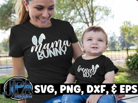 Mama and Mini Bunny Boy SVG JPA Designz 