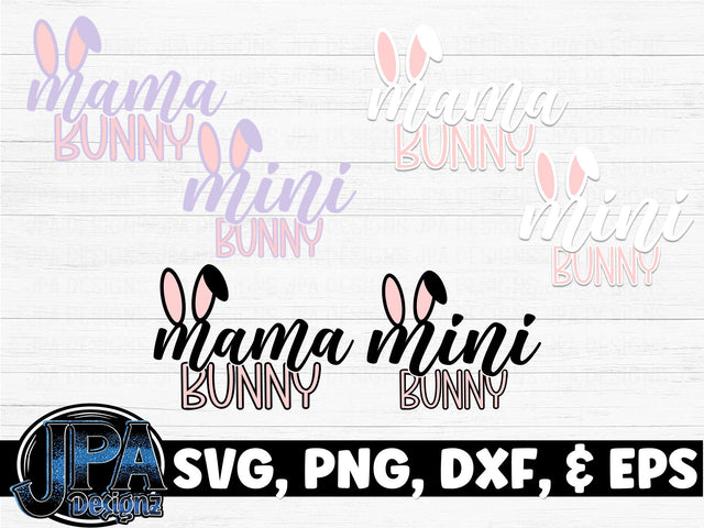 Mama and Mini Bunny SVG JPA Designz 