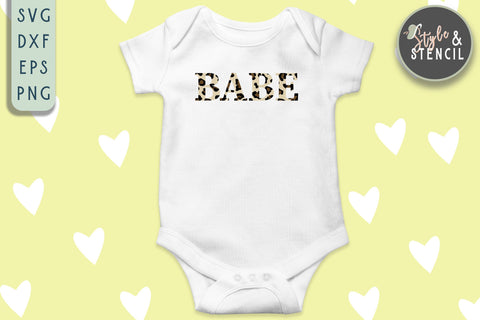 Mama Babe Mini Bundle SVG - Leopard Mama Babe SVG Style and Stencil 