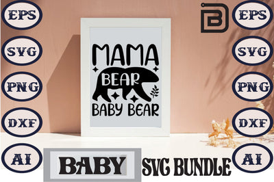 Mama Bear Baby Bear SVG Craftlabsvg24 