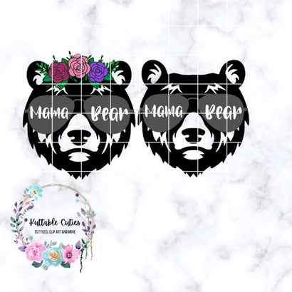 Mama Bear Bundle Digital Download SVG Kuttablecuties 