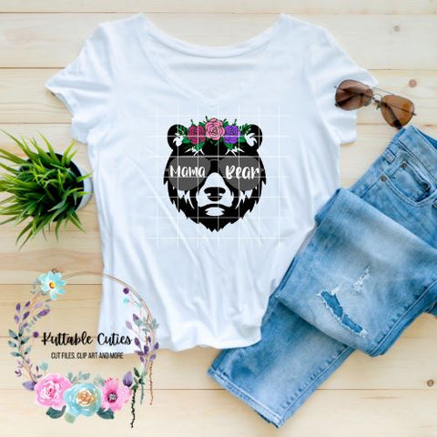 Mama Bear Bundle Digital Download SVG Kuttablecuties 