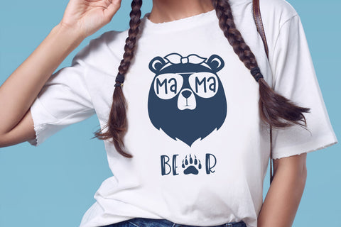 Mama bear bundle, Mama Bear SVG, Bear family SVG silhouette SVG Digital Rainbow Shop 