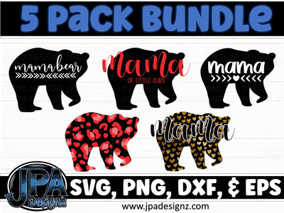 Mama Bear Bundle SVG JPA Designz 