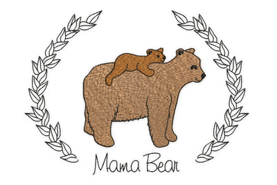 Mama Bear Embroidery Design, Mothers day Embroidery Design Embroidery/Applique DESIGNS NextEmbroidery 