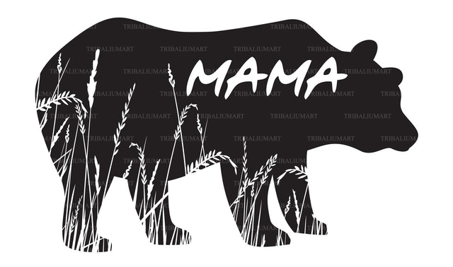 Mama bear (grizzly) SVG TribaliumArtSF 