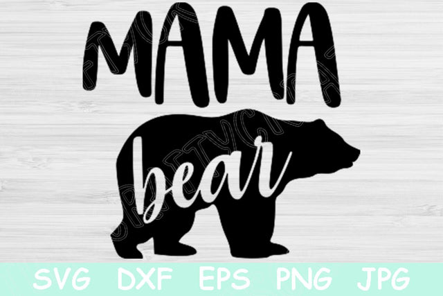 Mama Bear Svg File, Mom Life Svg for Cricut and Silhouette. Family Svg Cut File Design for T Shirt Transfer. Mothers Day Digital Download. SVG TiffsCraftyCreations 