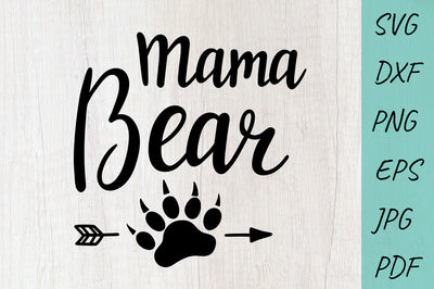 Mama bear SVG, Mothers day SVG, Mom SVG, Bear family SVG SVG Irina Ostapenko 