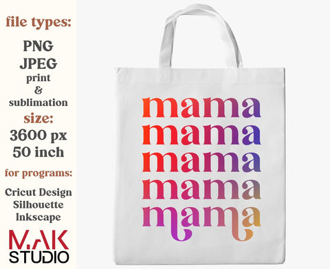 Mama boho sublimation, Mama boho png, Mama boho png file, Retro mama sublimation, Retro mama boho png, Mama retro png Sublimation MAKStudion 