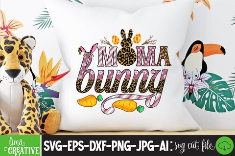 Mama Bunny ,Happy Easter Day Sublimation PNG SVG Insomnia Std 