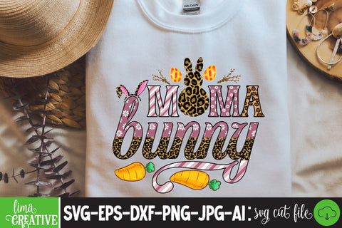 Mama Bunny ,Happy Easter Day Sublimation PNG SVG Insomnia Std 