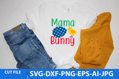 Mama Bunny SVG Cut File, Easter Day SVG Cut File SVG BlackCatsMedia 