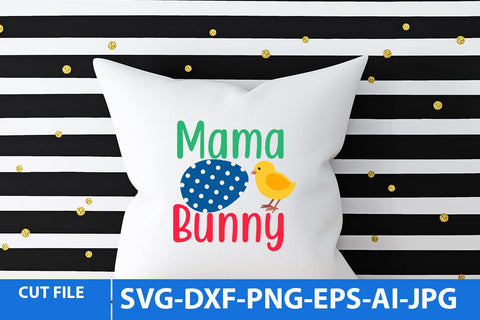 Mama Bunny SVG Cut File, Easter Day SVG Cut File SVG BlackCatsMedia 