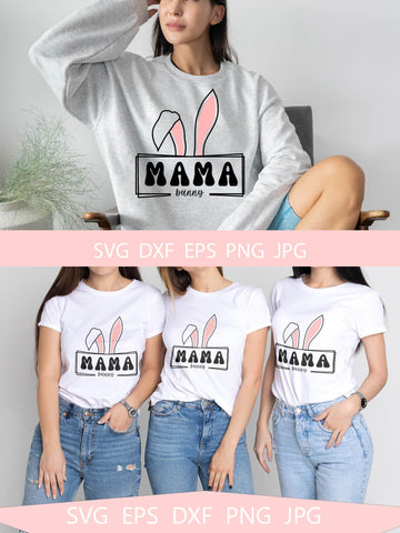 Mama Bunny SVG, Easter svg Free For Commercial Use SVG Sintegra 