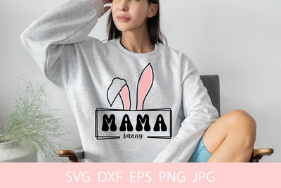 Mama Bunny SVG, Easter svg Free For Commercial Use SVG Sintegra 