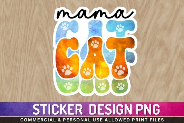 Mama cat Sublimation PNG Sublimation Regulrcrative 