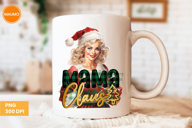 Mama Claus Christmas Clipart Sublimation Maumo Designs 