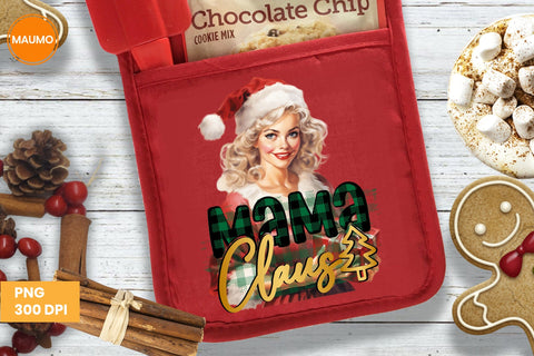 Mama Claus Christmas Clipart Sublimation Maumo Designs 