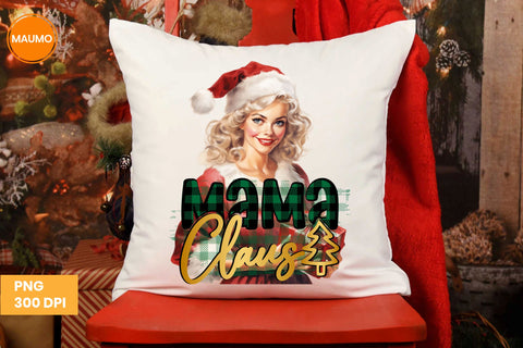 Mama Claus Christmas Clipart Sublimation Maumo Designs 