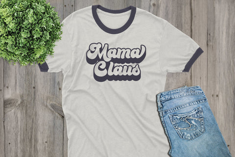 Mama Claus Christmas SVG SVG Style and Stencil 