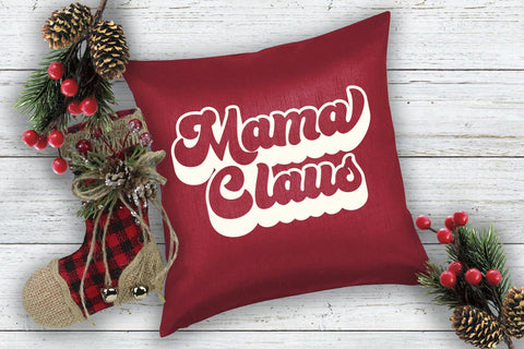 Mama Claus Christmas SVG SVG Style and Stencil 