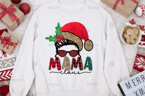 Mama claus Sublimation Design Sublimation Regulrcrative 