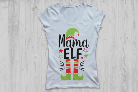 Mama Elf| Christmas Elf SVG Cutting Files. SVG CosmosFineArt 