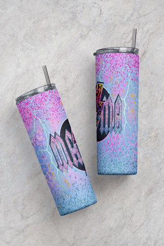 MAMA glitter leopard rainbow lighting | RayaBella | skinny straight 20oz Tumbler | |Sublimation Design |PNG, Digital Download Sublimation CaldwellArt 