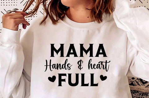 Mama hands & heart full svg, mom svg, mom svg design, mom svg cut file SVG MD mominul islam 