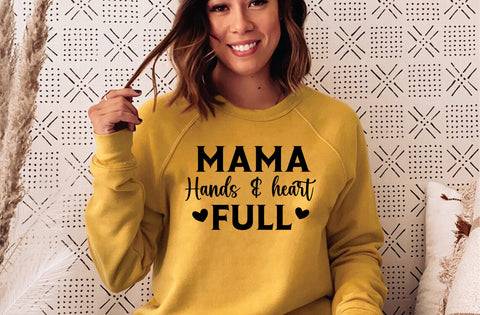 Mama hands & heart full svg, mom svg, mom svg design, mom svg cut file SVG MD mominul islam 
