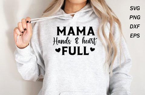 Mama hands & heart full svg, mom svg, mom svg design, mom svg cut file SVG MD mominul islam 