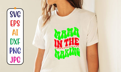 Mama In The Making Retro SVG SVG Syaman 