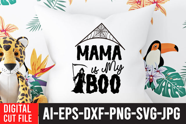 Mama is My Boo SVG Cut File SVG BlackCatsMedia 
