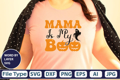Mama Is My Boo SVG Cut File SVG DesignPlante 503 