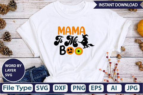 Mama Is My Boo SVG Cut File SVG DesignPlante 503 