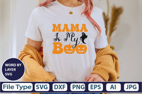 Mama Is My Boo SVG Cut File SVG DesignPlante 503 