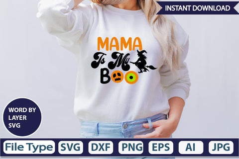 Mama Is My Boo SVG Cut File SVG DesignPlante 503 